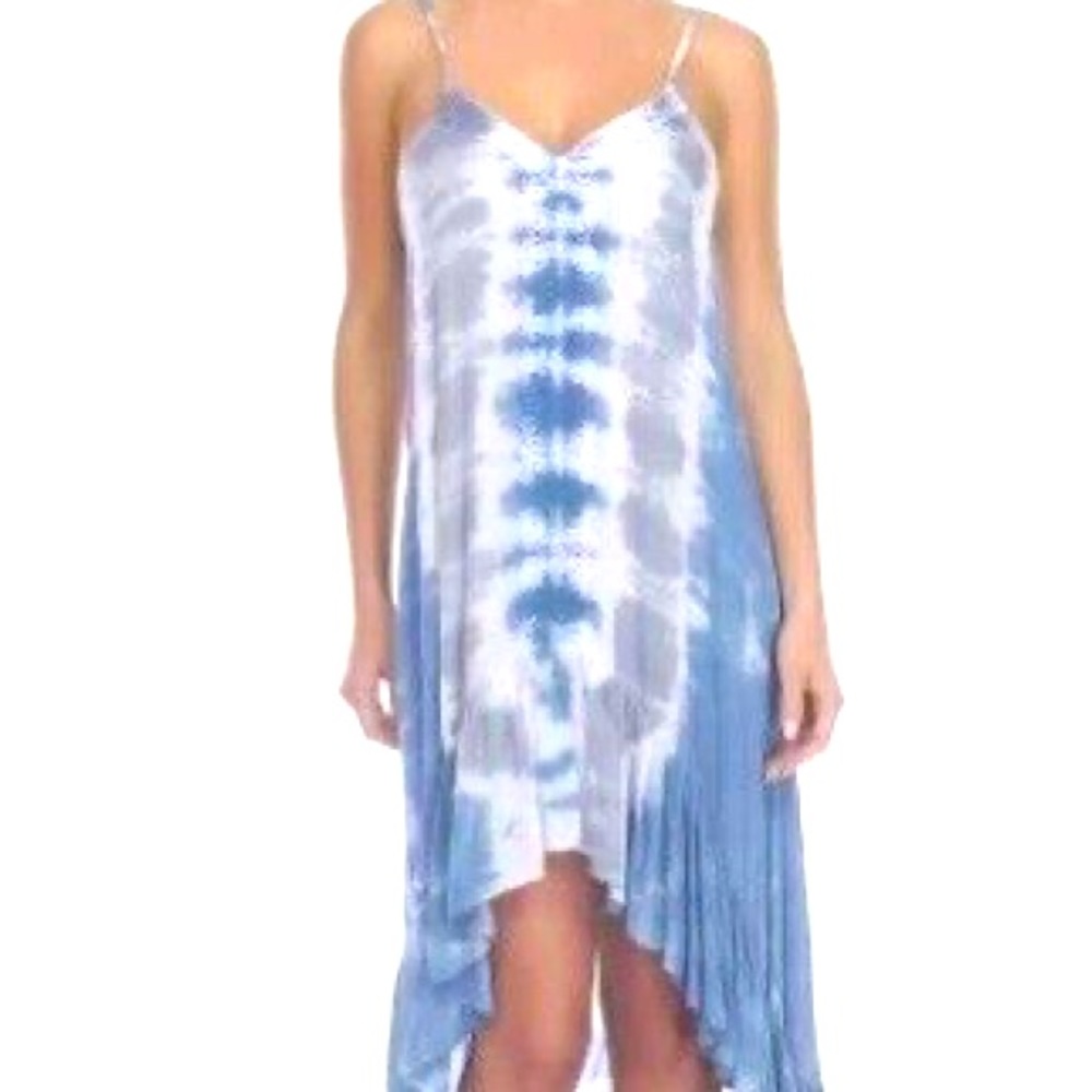 COPY - Raviya Tie-Dye Crochet-Trim High-Low Cov